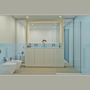 El ba&ntilde;o principal en suite (Reforma de apartamento en Marbella - Torre Real)