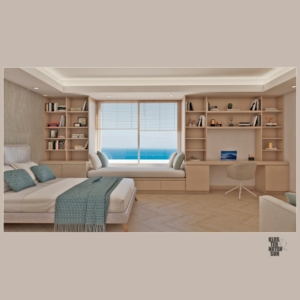Otra perspectiva del dormitorio principal (Reforma de apartamento en Marbella - Torre Real)